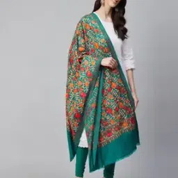 weavers villa Floral Shawl with Tassels-picture-16