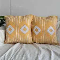 export house Set of 2 Square-Shaped Cushion Covers 16"x16 -picture-42