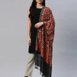 weavers villa Floral Embroidered Shawl-picture-12