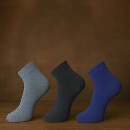 katapol Men Pack of 3 Knitted Ankle-Length Socks-picture-36