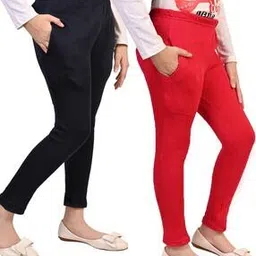 pixie n prince Women Pack of 2 Leggings with Elasticated Waist -picture-16