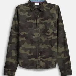 lilpicks Boy Regular Fit Camouflage Shirt-picture-17