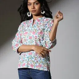 Sanganer Handblock Print Cotton Top-image-62