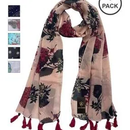 letz dezine Women Floral Stole-picture-37