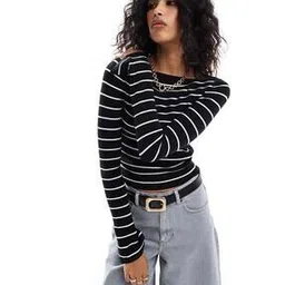 Women Striped Slim Fit Pullover-image-24
