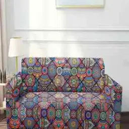 cortina eyelet curtain Printed Three Seater Sofa Cover-picture-10