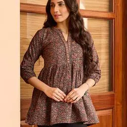 women plus Women Floral Printed Tunic -picture-34