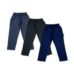 indiweaves Boys Pack of 3 Heathered Fitted Track Pants-picture-50