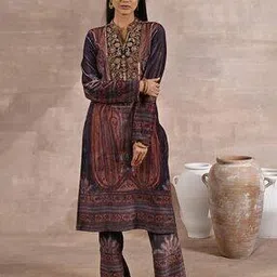 lakshita Women Embroidered Straight Kurta with Pants-picture-34