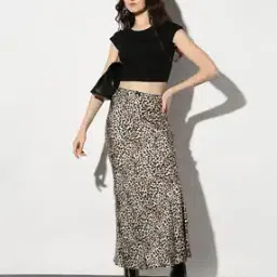 outryt by azorte Animal Print Straight Fit Maxi Skirt-picture-45