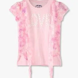 kg frendz for trends select Girls Graphic Print Relaxed Fit Top-picture-20