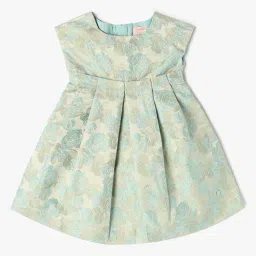 playday Girls Floral Woven Fit & Flare Dress image 1
