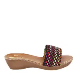 inblu Striped Slip-On Wedges-picture-10