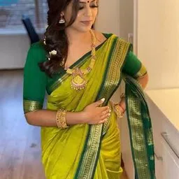 alakhdhani creation Women Traditional Saree With Blouse -picture-19