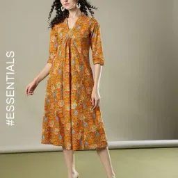 nyrika Women Printed A-Line Dress image 1
