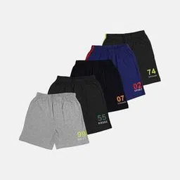 lil cupid Pack of 5 Graphic Print Flat Front Shorts-picture-10
