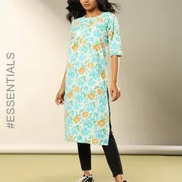 acai Women Floral Print Straight Kurta-picture-27