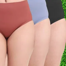 cumsin Pack of 3 Women Briefs with Elasticated Waist-picture-17