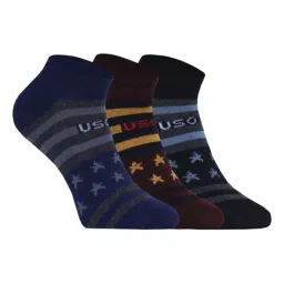 hebtroco Women Pack of 3 Star Print Ankle-Length Socks image 1