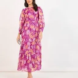 styli Women Western Wear Floral Tiered Dress-picture-31