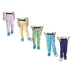 indiweaves Pack of 5 Boy Printed Fitted Track Pants-picture-47