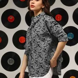 campus sutra Women Floral Print Shirt-picture-41