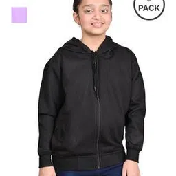pixie n prince Girls Regular Fit Hooded Neck Sweatshirt-picture-10