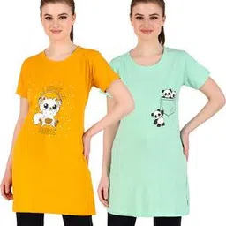 kiba Women Pack Of 2 Graphic Print T-Shirts-picture-12