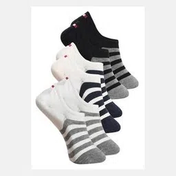 viral girl Men Pack of 3 Striped No-Show Socks-picture-46