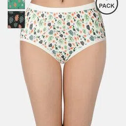 amante Pack of 3 Full Coverage High-Rise Full Brief Panties - PPK53101-picture-26