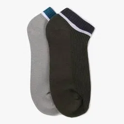 yousta Men Pack of 2 Ribbed Athletic Ankle Length Socks-picture-44