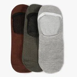 yousta Men Pack of 3 Ribbed No-Show Socks-picture-29