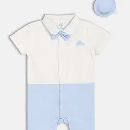 mini klub Boys Colourblock Rompers & Hat Set-picture-40