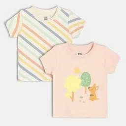 mini klub Boys Pack of 2 Printed Round-Neck T-Shirts-picture-12