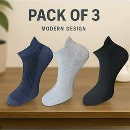 katapol Men Pack of 3 Ankle-Length Socks-picture-16