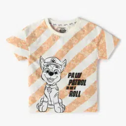 Boys Paw Patrol Print Relaxed Fit Round-Neck T-Shirt-image-9