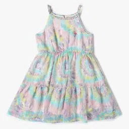 Girls Tie & Dye Tiered Dress-image-16