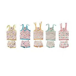 boost baby Infants Pack Of 5 T-shirt And Shorts Set image 1