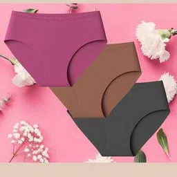 samvar Pack of 3 Briefs with Elasticated Waistband-picture-17