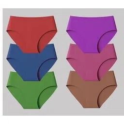 Pack of 6 Seamless High Rise Briefs-image-29