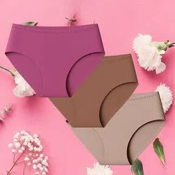 gialon Pack of 3 Seamless High Rise Briefs-picture-10