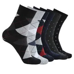 crusset Men Pack of 6 Printed Mid-Calf Length Socks-picture-26