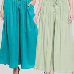clora creation Pack of 2 Palazzos-picture-14