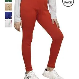 indiweaves Pack of 5 Leggings with Elasticated Waistband-picture-15