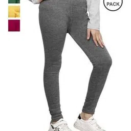 indiweaves Pack of 4 Leggings with Elasticated Waistband-picture-15