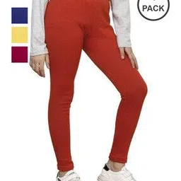 indiweaves Pack of 4 Leggings with Elasticated Waistband-picture-39