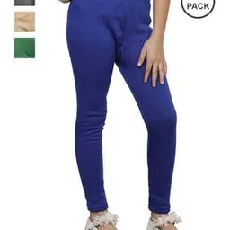 indiweaves Pack of 4 Leggings with Elasticated Waistband-picture-27