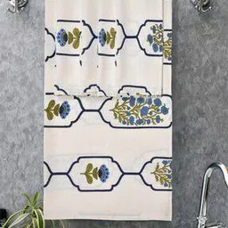 mafatlal Pack Of 5 Floral Print Bath & Hand Towel Set -picture-45