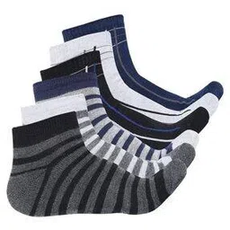 crusset Men Pack of 6 Striped Ankle-Length Socks-picture-47