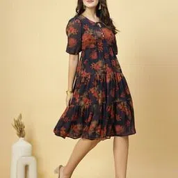 raassio Women Floral Tiered Dress-picture-24